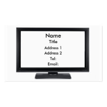 TV Screen-01 Business Card Templates
