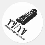 TV/TV ROUND STICKER