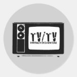 TV/TV ROUND STICKER