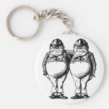Tweedle Dee and Tweedle Dum Key Chain