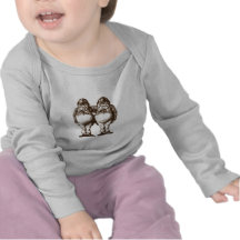 Tweedle Dee & Tweedle Dum Sepia Tshirts