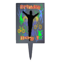 Tween Boy's Birthday Cake Topper
