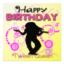 Tween Girl's Birthday Party Invitations