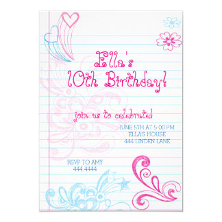 Tween Birthday Invitations &amp; Announcements | Zazzle.com.au