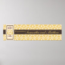 Tweet Tweet Baby Banner Poster