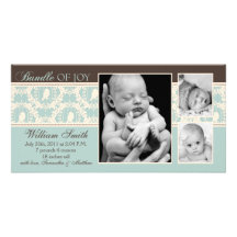 Tweet Tweet Boy Announcement Card Picture Card