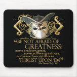 Twelfth Night Quote (Gold Version) Mouse Mats