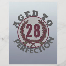 Twenty Eight and aged to Perfection Birthday Flyer