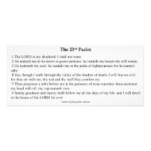Twenty Third Psalm Prayer Card Rack Card
