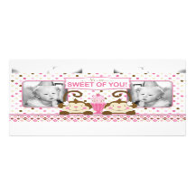 Twice the Fun GIRLS TY Tall Card Custom Invites