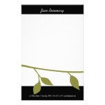 Twig and Leaf Customized Stationery