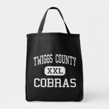 Twiggs County - Cobras - High - Jeffersonville Canvas Bags