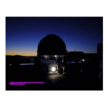 Twilight on Los Angeles Griffith Observatory Roof Post Cards