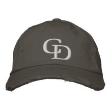 Twill White CD on Nickel Embroidered Baseball Cap