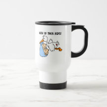 Twin Boys Mum-Stork Tshirts and Gifts Coffee Mug