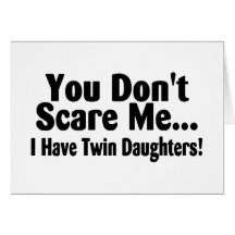 Twin Daughters Greeting Card
