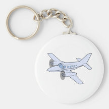 Twin-Engine Airplane Keychains