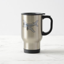 Twin-Engine Airplane Mug