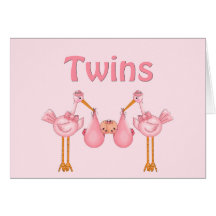 Twin Girls Card