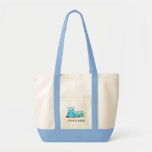 TWIN HOOT OWLS Grocery Tote Bag - add a NAME!