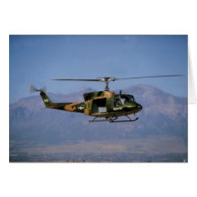 Twin Huey UH-1N Greeting Card