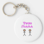 Twin mama keychains