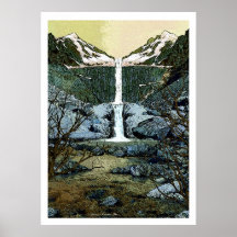 Twin Peak Falls Posters