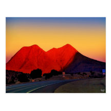Twin Peaks or Sister Peaks, Alpine, TX Postcards