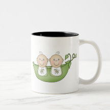 Twin Peas in a Pod Coffee Mug