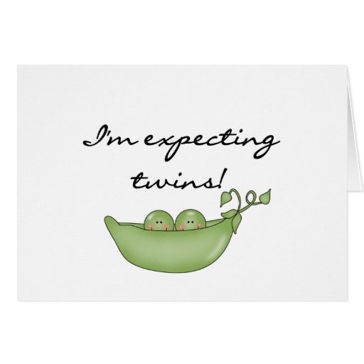 Twin Peas in a Pod Greeting Card