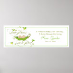 Twin Peas in a Pod  |  Neutral Banner Print