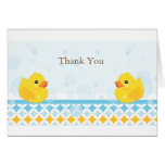 Twin Rubber Duckies Thank You Card