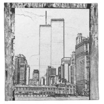 Twin Towers Printed Napkin