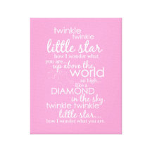Twinkle Twinkle Little Star Gallery Wrapped Canvas