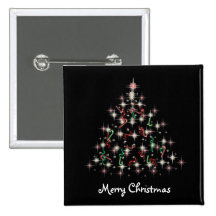 TwinkleTree Candycane and Ribbon Buttons