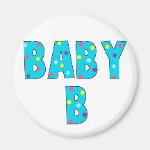 Twins Baby B Brights Refrigerator Magnets