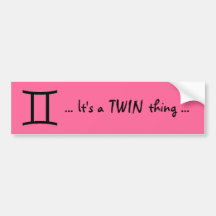 TWINS BUMPER STICKERS