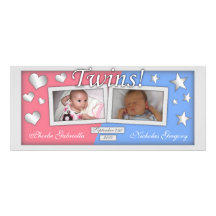 Twins Girl & Boy Birth Announcements