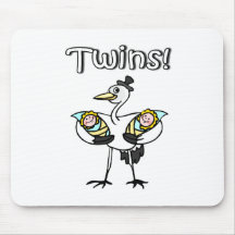 Twins (Stork) Mousemats