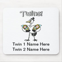 Twins (Stork) Mousepad