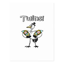Twins (Stork) Postcards