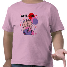 Twins We're One Birthday Tshirts and Gifts