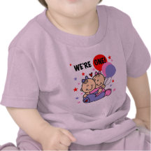 Twins We're One Birthday Tshirts and Gifts
