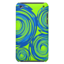 Twirl Green Blue IPod Touch Case-Mate Case