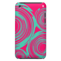 Twirl Pink Teal IPod Touch Case-Mate Case