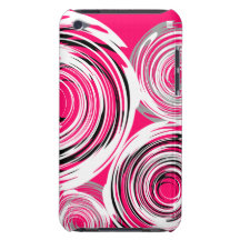 Twirl Pink White iPod Touch Case-Mate Case