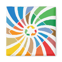 Twirled Recycle magnets