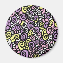 Twirls Refrigerator Magnet