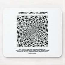 Twisted Cord Illusion (False Spiral) Mousemat