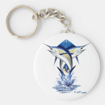 Twisted Marlins Jumping Keychains